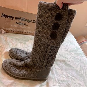 Ugg tall knit grey boots